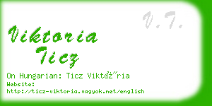 viktoria ticz business card